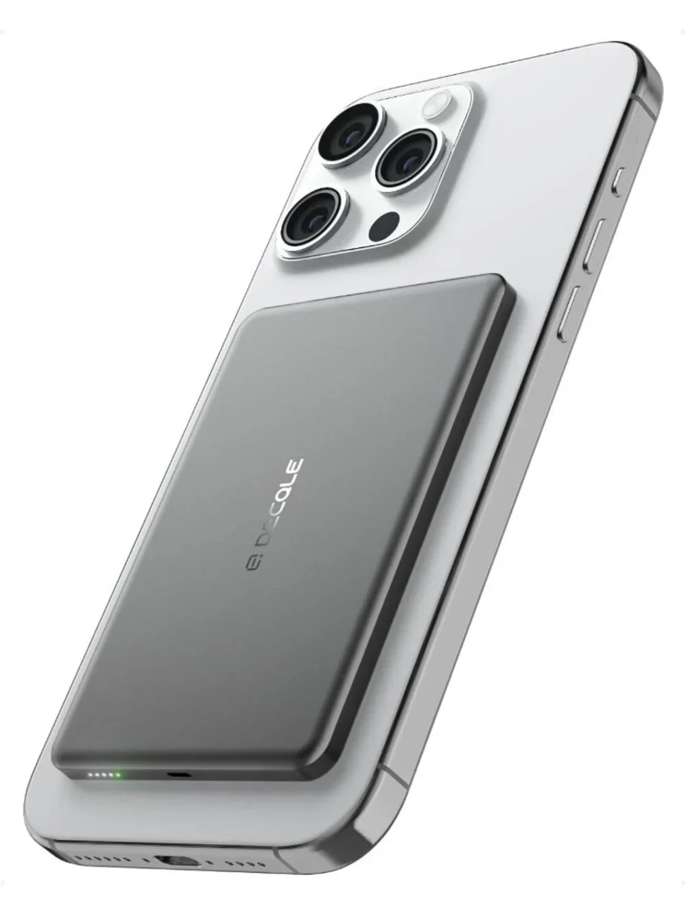 5000mAh Ultra Slim Magnetic Wireless Power Bank for iPhone 12-17, USB-C Charger